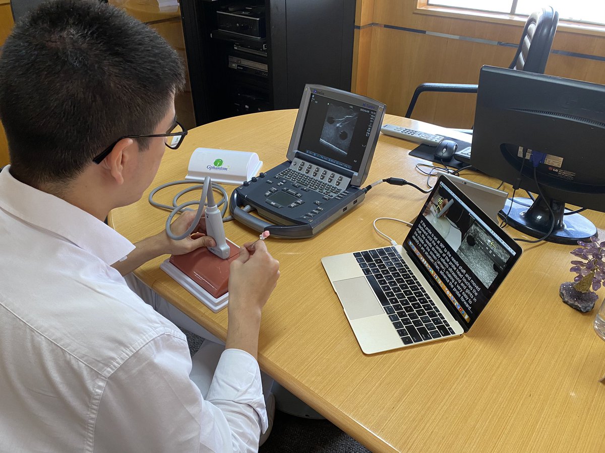 Ultrasound guided pcnl training for urology residents of <a href="/urousp/">Divisão de Urologia</a>. Module2: probe vs neddle skills. Thank u Urology Division and @EndouroHC of <a href="/hospitalHCFMUSP/">Hospital das Clínicas de São Paulo</a> for the opportunity. Really appreciate <a href="/Sonosite/">FUJIFILM Sonosite</a> and <a href="/gphantomBR/">Gphantom - Simuladores para Treinamento Médico</a> support. <a href="/EduardoMazzucc1/">Eduardo Mazzucchi</a> <a href="/VicentiniUro/">Fabio Vicentini 🇧🇷</a> <a href="/sbusp_oficial/">SBU-SP</a>