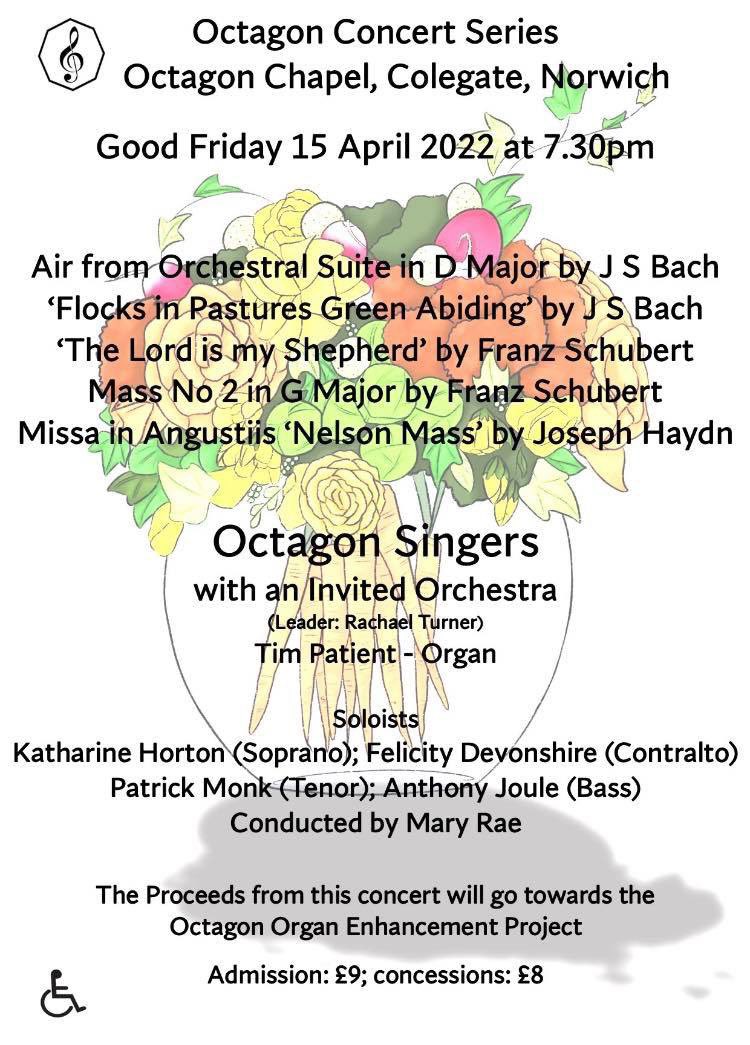 There isn’t a better way to start #Easter weekend then being at the Octagon Concert Series Good Friday Concert! #norwich #music #norwichevents 

Friday 15th April 7.30pm