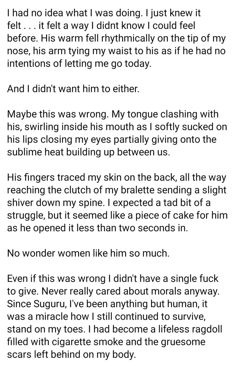 Shokolate__'s tweet photo. Chapter Two of Be My Mistake is now uploaded and issa smut! π
This chapter is also an NSFW submission for @satoru_shoko π€
#SatoShokoNsfw #satoshokoweek
@sugushokothingz #sugushoko crumbs here too. π€§
Link to the full chapter: https://t.co/G2kEsBY7E4 https://t.co/ShYa6KqsiX