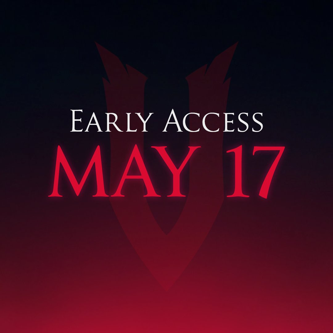 VRisingGame's tweet image. The Hunt begins May 17th.

#vrising #earlyaccess