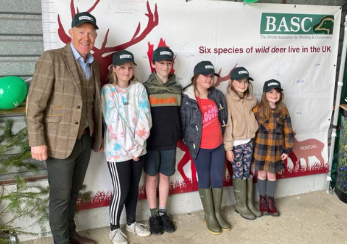 BASCcentral's tweet photo. Measuring up against the deer on the BASC stand at countrytastic #basctoschool #countrytastic https://t.co/frhKEOdQJD