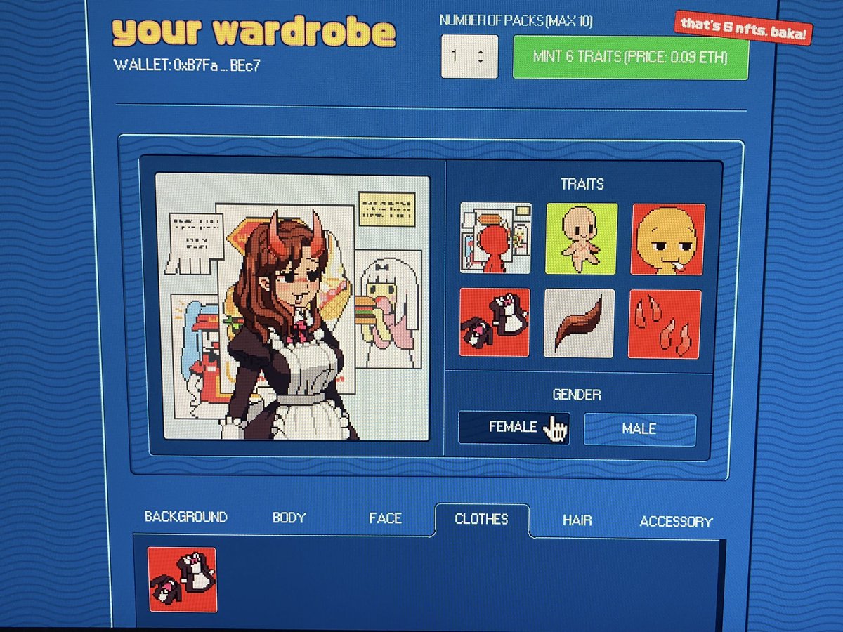 Man this is too good of a project to be sat upon for so long.

Was totally ahead of it's time (on-chain encoded traits!!)
An anime avi collection (hehe.. get it? <a href="/AvimeNFT/">Avime</a> ) with great art before Azuki came about :')

Totally deserves to have its Milady moment soon 🙏