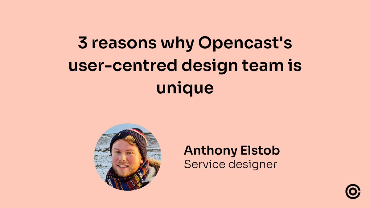 TeamOpencast's tweet image. Want to know what it&apos;s like to work in UCD? Service designer Anthony Elstob gives us three reasons why he thinks Opencast&apos;s UCD team is unique.

If you want to join our UCD team, apply online today! 
opencastsoftware.com/careers/

#PotentialMadePowerful #OCPeople #ServiceDesign