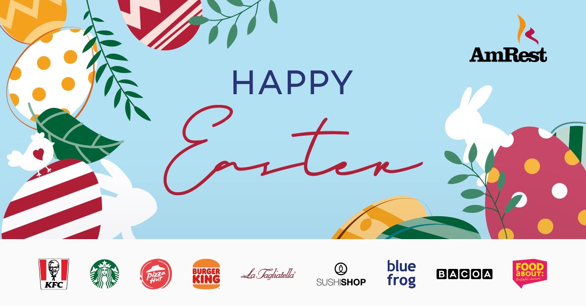 Dear AmRestees and Friends,

May this Easter time bring your hope and joy. 
Enjoy it with your family and friends!