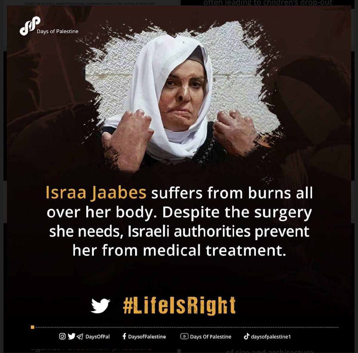 Gazapress10's tweet photo. #PalestinianPrisonerDay
 #كلنا_جنين  #lifeIsRight https://t.co/ydX1kwY1El