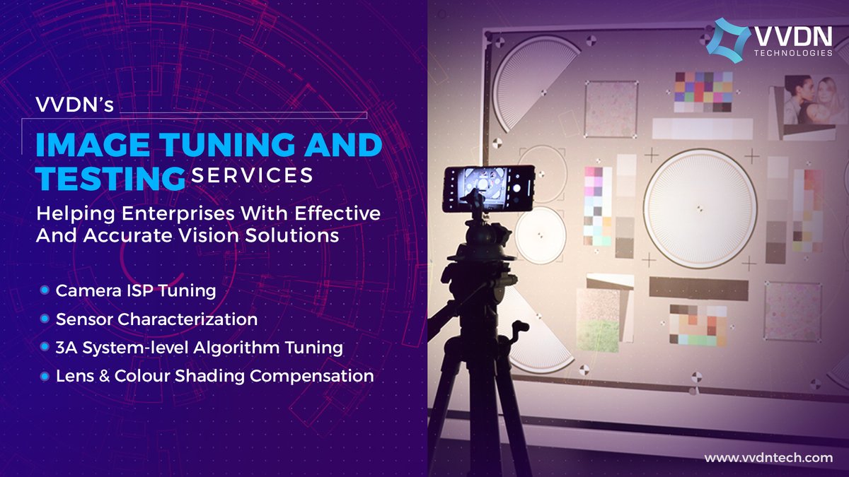 vvdn_tech's tweet photo. VVDN with its unmatched expertise in camera #Imagecalibration & in-house #imagetuning labs helps global OEMs to develop, port & build custom #imagingalgorithms delivering the most optimal solutions for various use-cases for different industries. More at https://t.co/nG0H36Am1S https://t.co/DQaLH3recQ