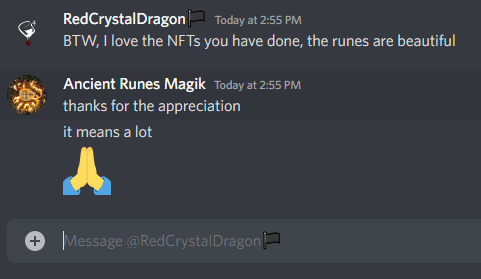 This kind of appreciation that I receive daily from people who I meet online, is what motivates me to keep working on this!

thanks @RedCrstlDragon for the nice words