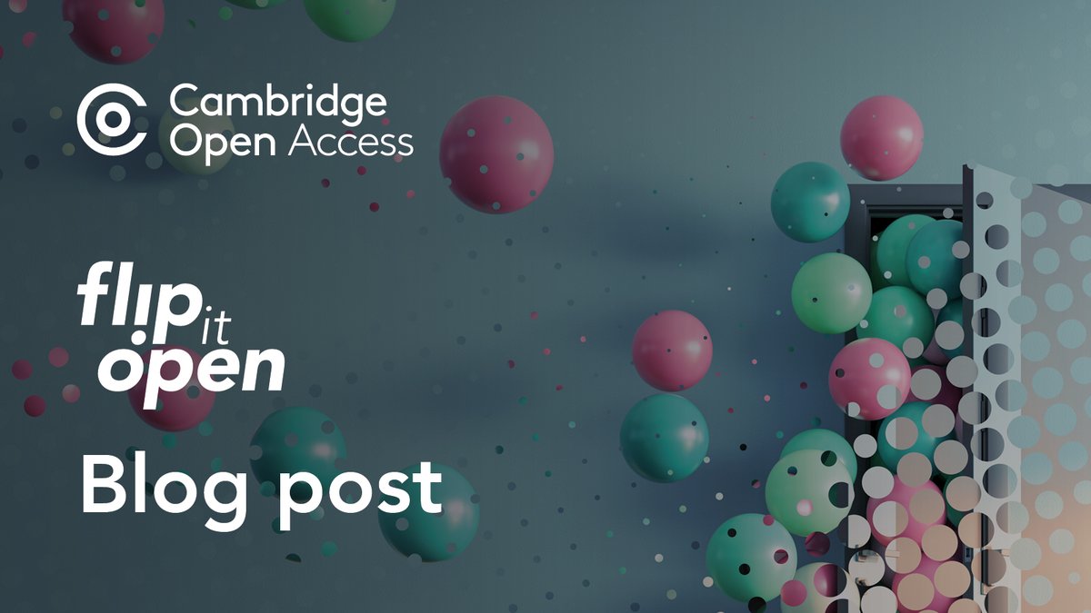CambridgeUP's tweet photo. Our Open Access Products Editor @sustainablelib provides an update on the pilot and progress so far...

https://t.co/2NzXjxhbG3 https://t.co/TVuu4RGykP
