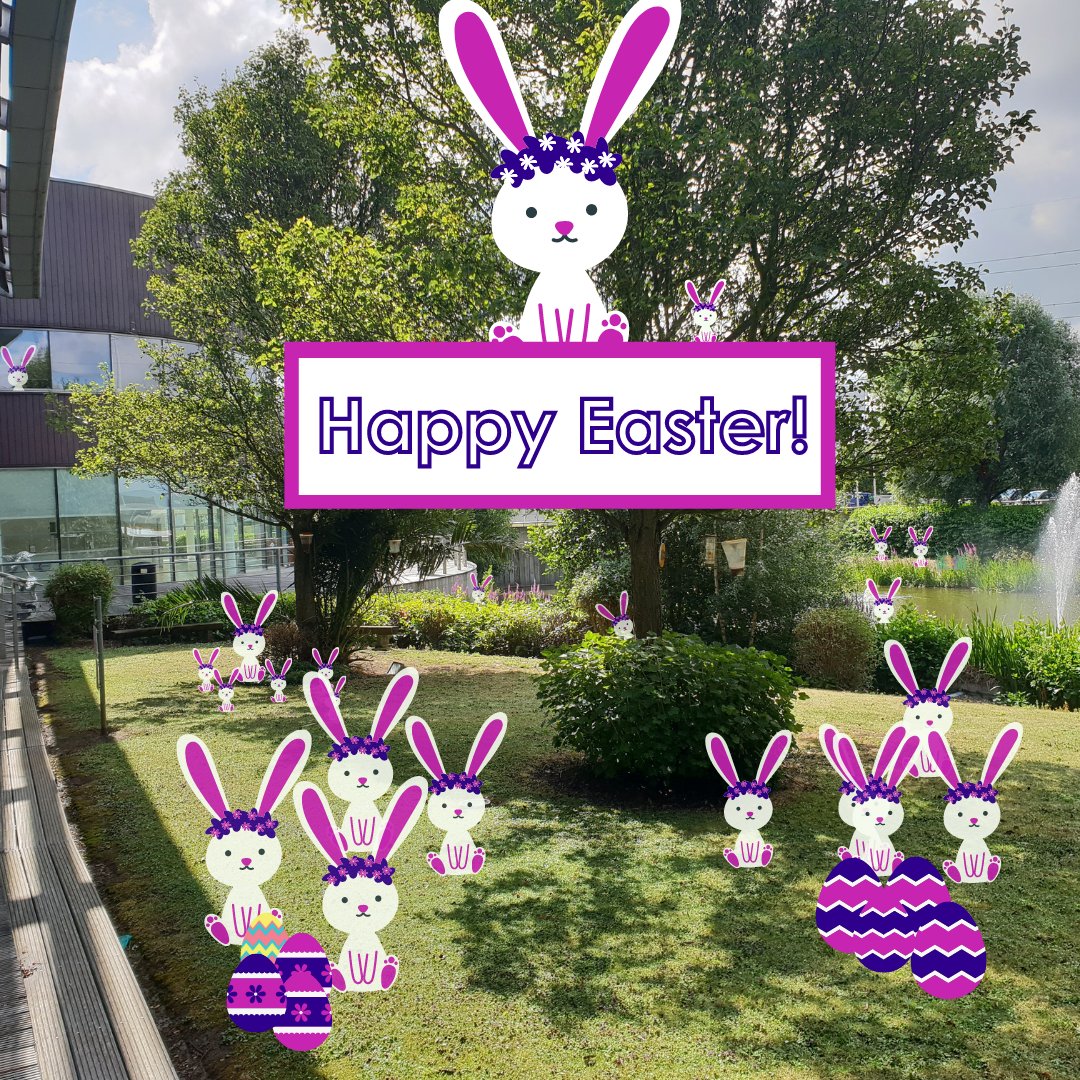 EventSpaceCEME's tweet photo. Happy #easter to all! The scenic CEME lakeside decking and gardens have become overran by Easter bunnies. Can anyone tell us just how many have been caught in the act here?

#ceme #eventspace #spring #brainteaser https://t.co/dSCZKggoJM