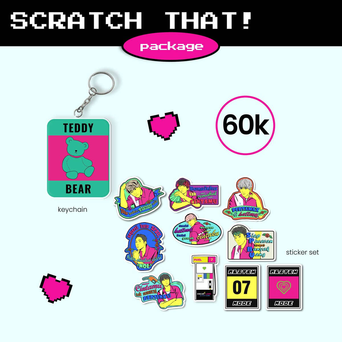 35dgrs's tweet photo. [HELP RT]
retweet, like, &amp; share are appreciated

SCRATCH THAT package

STICKER SET + 1 KEYCHAIN pilihan

💰IDR 60k
📍jkt

tags;
wts wtb fanmerch nct dream 127 mark haechan jaemin jeno chenle renjun jisung nctzen kpop glitch mode https://t.co/3ew4nbQIDq