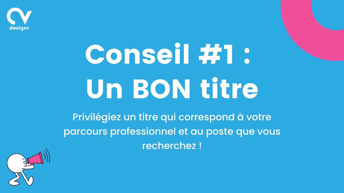 CvDesignR's tweet image. CONSEIL 1/5 - AMELIORER SON CV

Découvrez 5 conseils qui vous permettront de faire sortir du lot votre CV et taper dans l’œil du recruteur 🎯.
Pour créer un CV qui en jette 👉 cvdesignr.com

#CVDesignR #CV #ModeleCV #Gratuit #Conseils #ConseilsCV #Emploi #Recrutement