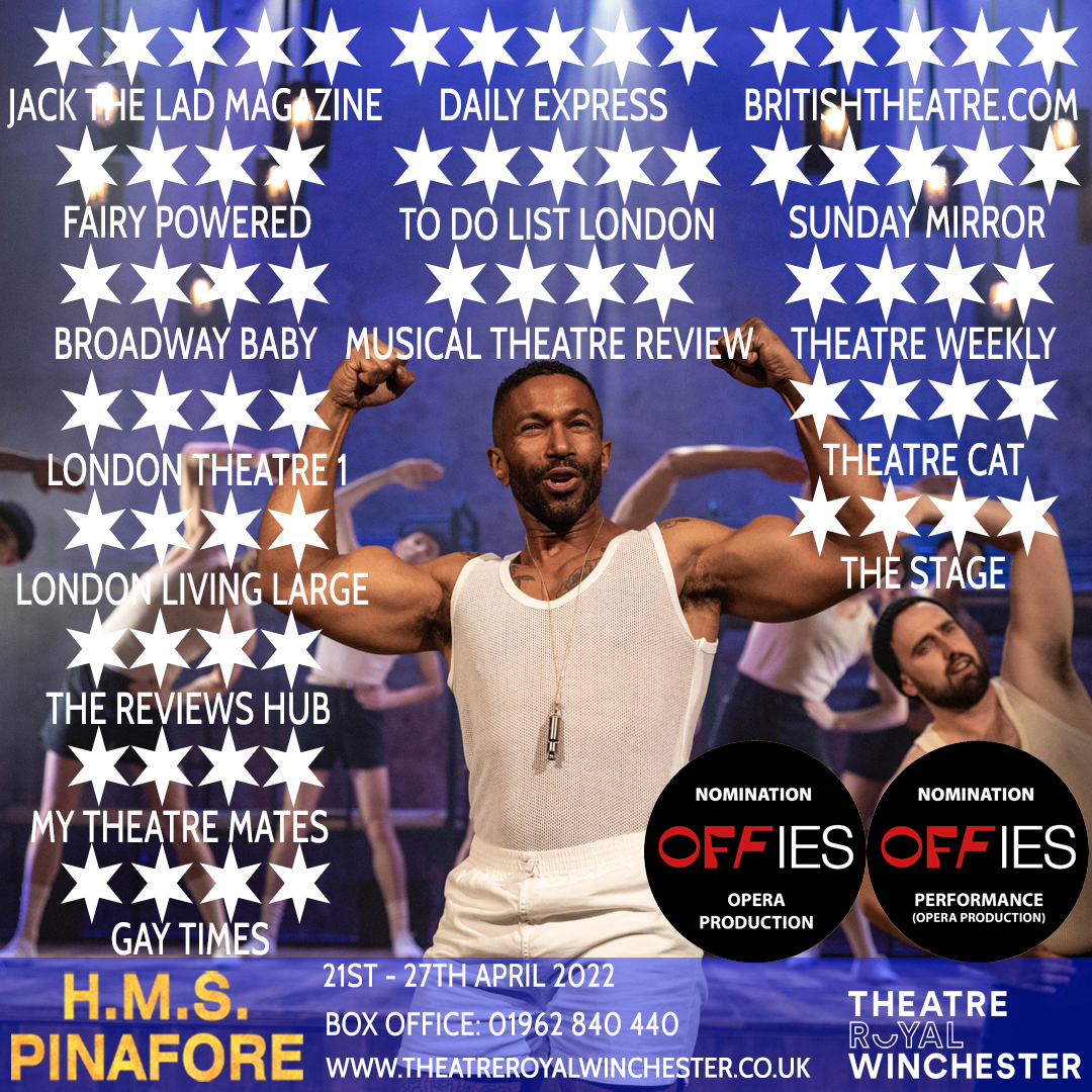 The good ship <a href="/allmalehms/">allmalehms</a> is speeding towards  <a href="/TRwinchester/">Theatre Royal Winchester</a> carrying eye-popping sailors and their beautiful lady visitors. We open next week, on Thurs 21 April - Weds 27 April. Best run to catch the boat as tickets are selling fast.⚓️⛵️😘🛟
🎟️theatreroyalwinchester.co.uk/whats-on/hms-p… #winchester