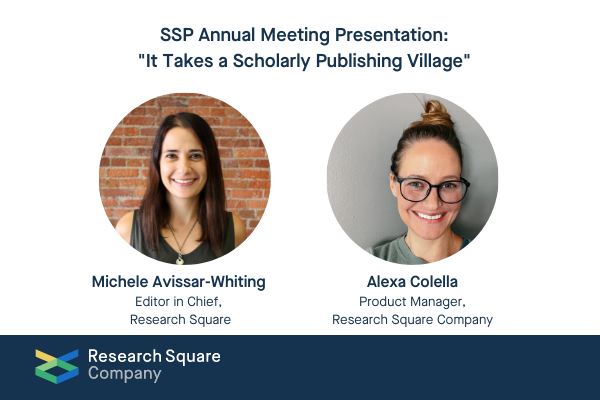 researchsquare's tweet image. The pandemic has united our #scholarlypublishing industry, and we continue to find common grounds @scholarlypub’s annual meeting: “It Takes a Scholarly Publishing Village”, featuring our own @maw_tweets, @weequipped, @JRegala_ASPB &amp;amp; more. Meeting reg at: bit.ly/3Jn0HgI
