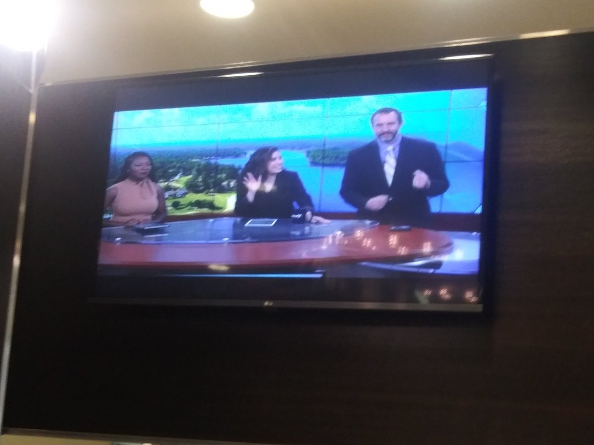 Kibramoa's tweet photo. In #Hburg on a quick work trip. I got to "see" @VanessaOnTV and @RyanMahanWx. Good morning guys. #Hattiesburg #pinebelt #Polen https://t.co/IMgXBkeEiL