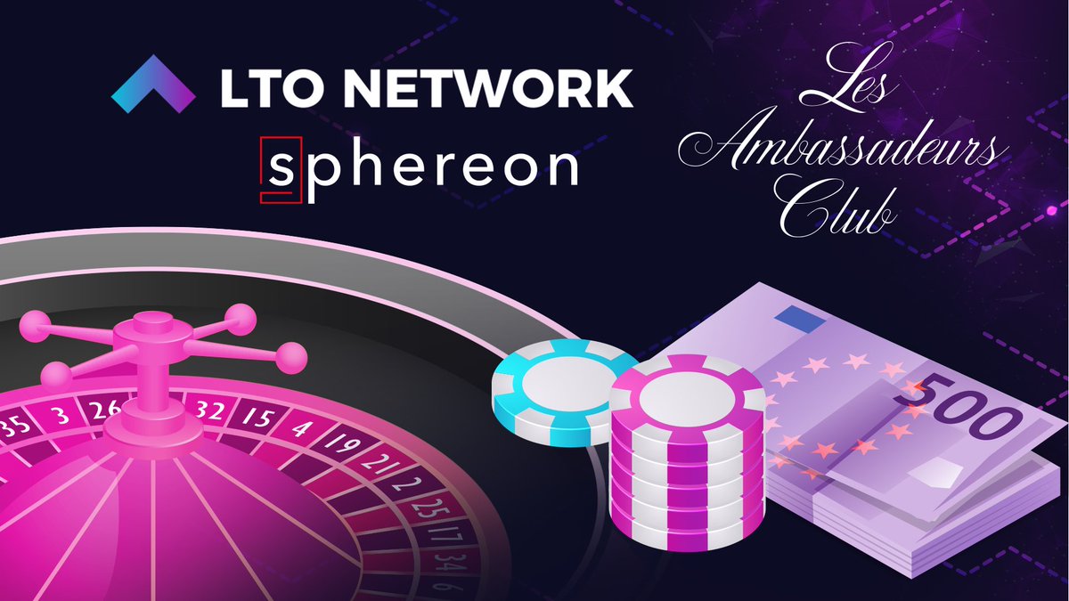 Announcement 📣

London's Exclusive Les Ambassadeurs Casino Bets on Dutch Blockchain Leaders LTO Network and <a href="/Sphereon/">Sphereon</a> to Revolutionize Gambling

🎰 Learn More: bit.ly/3rsaVGd
#casino #cryptocurrency