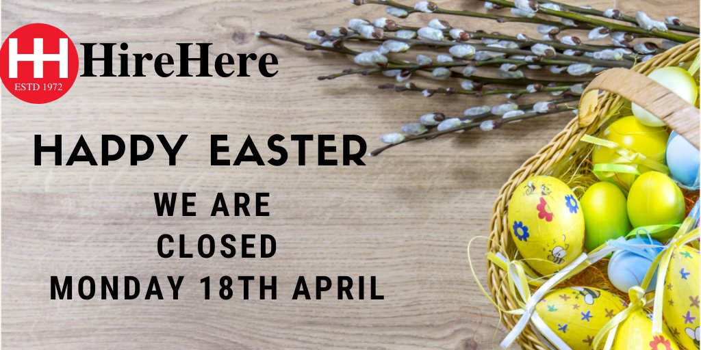 Happy Easter
We are closed tomorrow Monday 18th April #Easter2022 #happyeaster