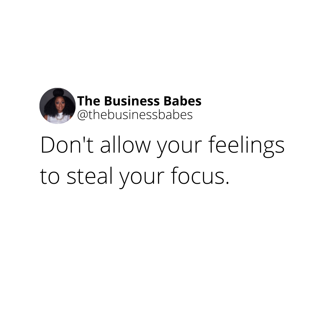 _businessbabes's tweet photo. Someone needs to hear this today. It's natural, to feel... Don't stop feeling. Just don't let it overtake you. Don't let it shut you down. Don't let it replace your focus.

#BusinessBabes #FemaleMindset #FemaleEntrepreneur #FemaleEmpowerment #FemaleCEO #WomenOwnedBusiness #Female https://t.co/TbegVBHIRz