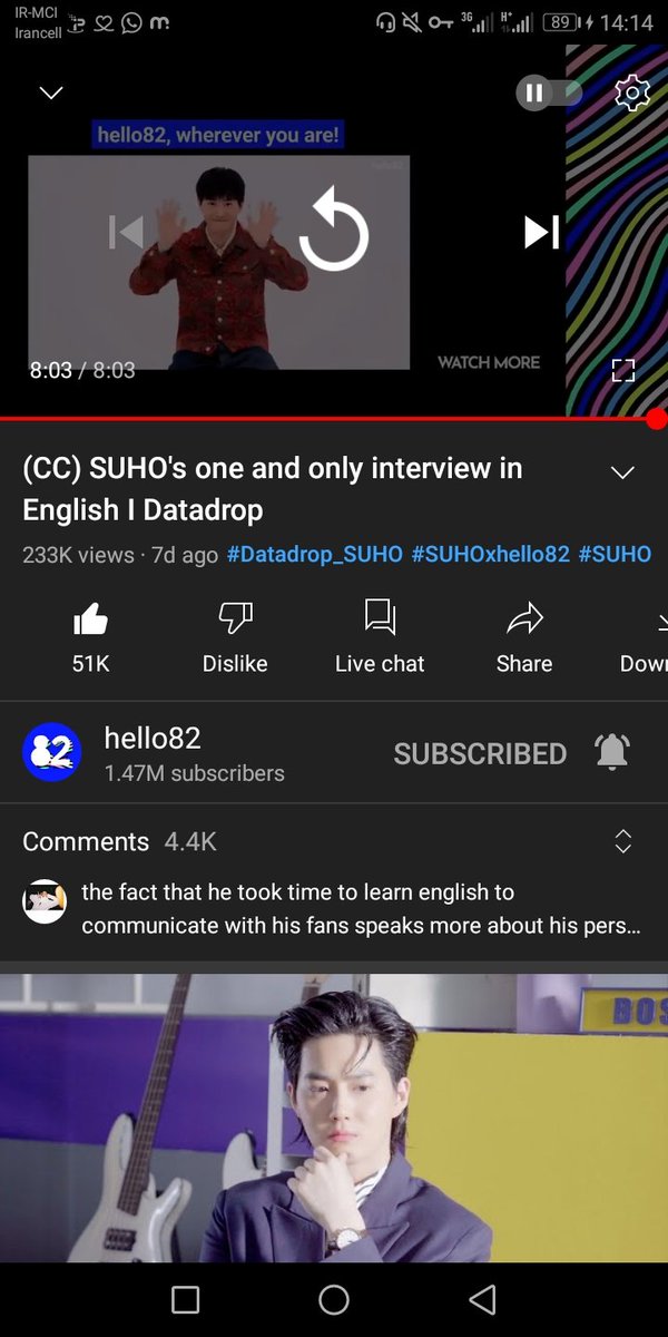 _EXOL2020_'s tweet photo. I really enjoyed watching the interview. Suho is incredibly precious.
Thank you for the interview and the event.
🔗 https://t.co/jk6HNK6vfT
#Datadrop_SUHO #SUHOxhello82 #SUHO #hello82 @hello82official https://t.co/mleeDh5Zki