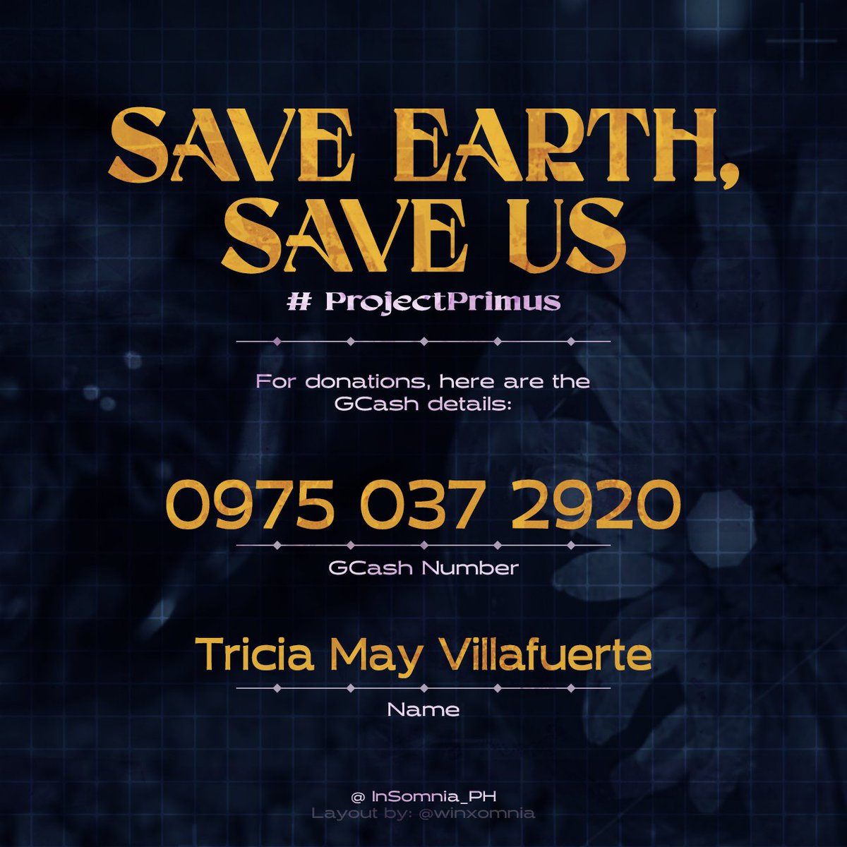 InSomnia_Ph's tweet photo. Hi InSomnias! As a part of @hf_dreamcatcher  Concept "Save Earth, Save Us"

We're opening a donation drive to help those victims of #AgathonPH, currently so many people died while some are still missing. Any amount will do. 

More details attached below. 

#LeyteCallForHelp https://t.co/NBeOBqKhyW