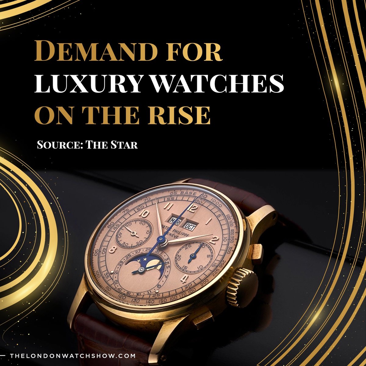 londonwatchshow's tweet photo. Deman for luxury watches on the rise 📈

The second hand value for some watches could go up to between 50% and 120%, depending on the brands and models.  

#watchnews #luxurywatches #watchinvestment https://t.co/HZK8dt5nJ1