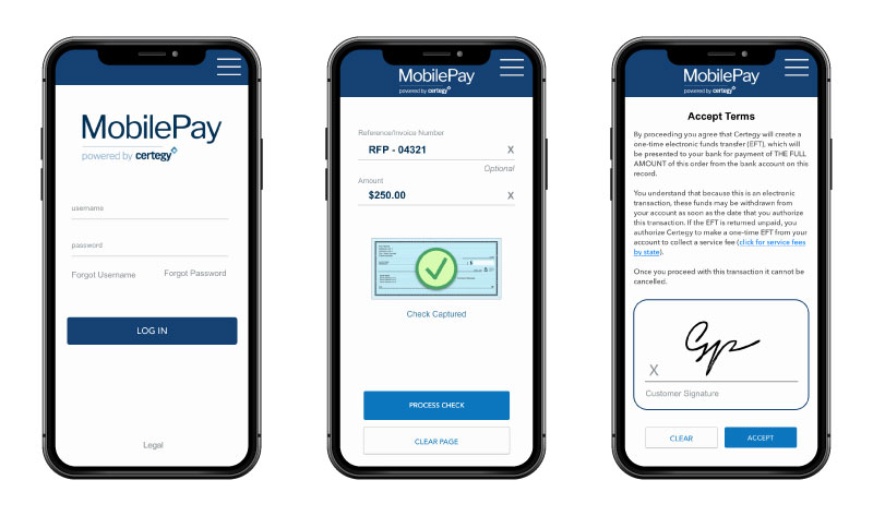 Certegy's tweet photo. Need to accept a check in the field? We have you covered.

Certegy's MobilePay app enables safe &amp; secure mobile check acceptance. https://t.co/IydDWo5Aer

#mobilepayments #ach #check #fieldservice #fintech #payments #mobilepay https://t.co/c4mpx7WT6M