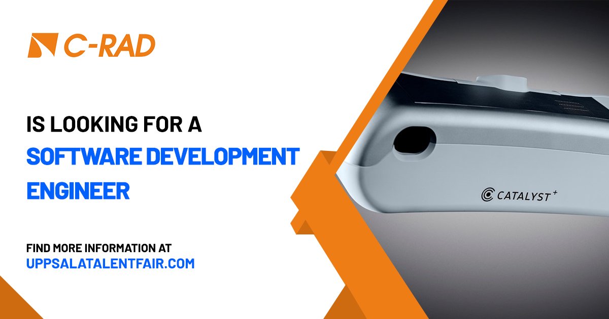 uppsalatalent's tweet photo. C-RAD Positioning is hiring a #softwaredevelopment #engineer and will be at our virtual event Uppsala Talent Fair on 5th May. Do you know someone suitable? Comment them below if so. 🌟 
👉https://t.co/rkvz4I0aYv https://t.co/YX22Bba5aM