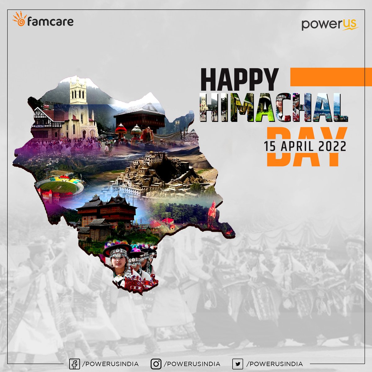 PowerusIndia's tweet photo. With spectacular snowy peaks and plunging river valleys, beautiful Himachal has been our abode since the beginning. From being a small unit to turning into one of the biggest industries of the state, 
Happy Himachal Statehood Day.

 #himachal #himachali #himachalpradesh https://t.co/W0qi4m5pFD