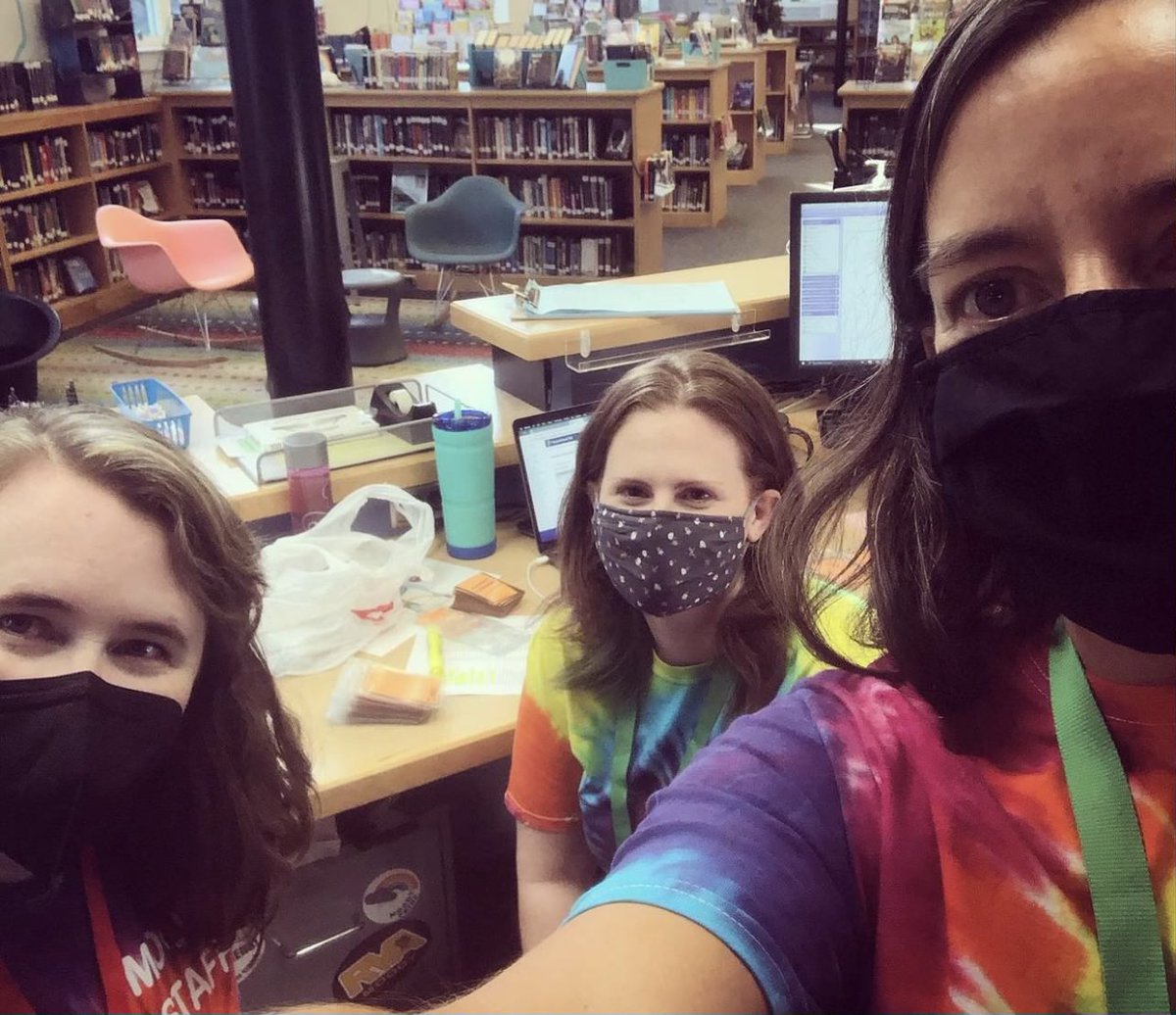 This month is School Library Month.  We are so grateful for our librarians, Mrs. Winn, Mrs. Dunaway, and Mrs. Hopkins!!  Join us in celebrating our awesome folks in the library. #hcps #library #librarians