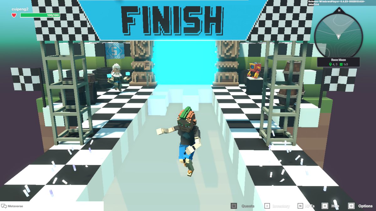 MJaerh's tweet photo. @TheSandboxGame The game was so much fun and very difficult for me, I took quite a long time to get to the finish line lol 😂😅
Can't wait for the next challenge..
LFG🔥🔥🔥
#SandBox #Metaverse #NFT #RaceMazeChallenge https://t.co/8OnAh5mT2J