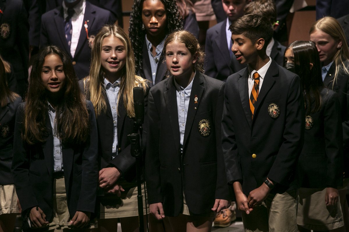 McDonoghSchool's tweet photo. Singers from the sixth, seventh, and eighth grades were in perfect harmony as they performed a selection of songs during last night’s "Broadway and Pops Concert."
See all the photos and watch the performance: https://t.co/790uV3nASp
#mcdperformingarts https://t.co/kpO0qxkszp