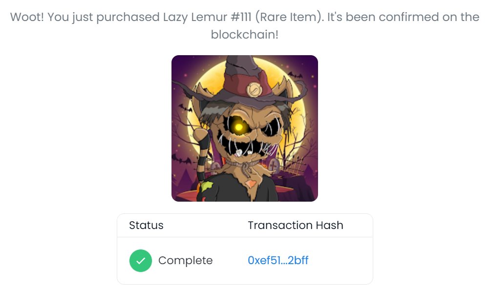 <a href="/lazylemur_/">Lazy Lemur Official</a> is back with a SICK LEMUR!!! #nft #NFTProjects