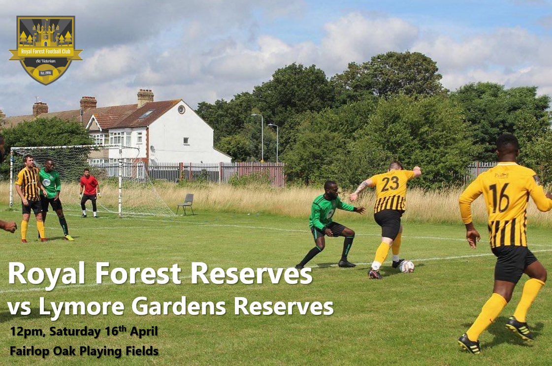 After last week's cup defeat, we host Lymore Reserves in the league on Saturday 🌳

After a 5-1 win in the reverse fixture, we're looking for 3 more points to finish the season strong 💪

🆚 <a href="/LymoreGardensFC/">Lymore Gardens FC.</a> Res
🕑 12pm
🏟️ Fairlop
🏆 <a href="/EssexAllianceFL/">Essex Alliance FL</a> Div 3

#COYF #AllTreesArentWe