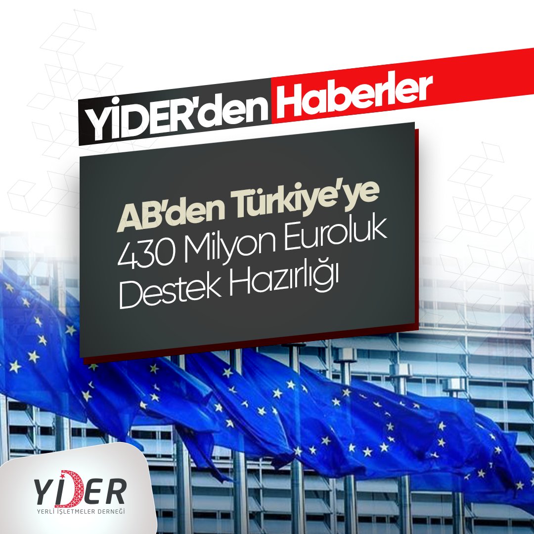 yider_tr's tweet photo. YİDER’DEN HABERLER 🗞
Avrupa Birliği, Türkiye’deki tarım ve kırsal kalkınma programlarına 2027 yılına kadar toplam 430 milyon euroluk destek sağlayacak.
Ayrıntılı bilgi için👉 https://t.co/EFwwI0DIzM
..
#avrupabirliğiprojeleri #avrupabirligidestekleri #yiderorg #yider https://t.co/PrUby6DBoS