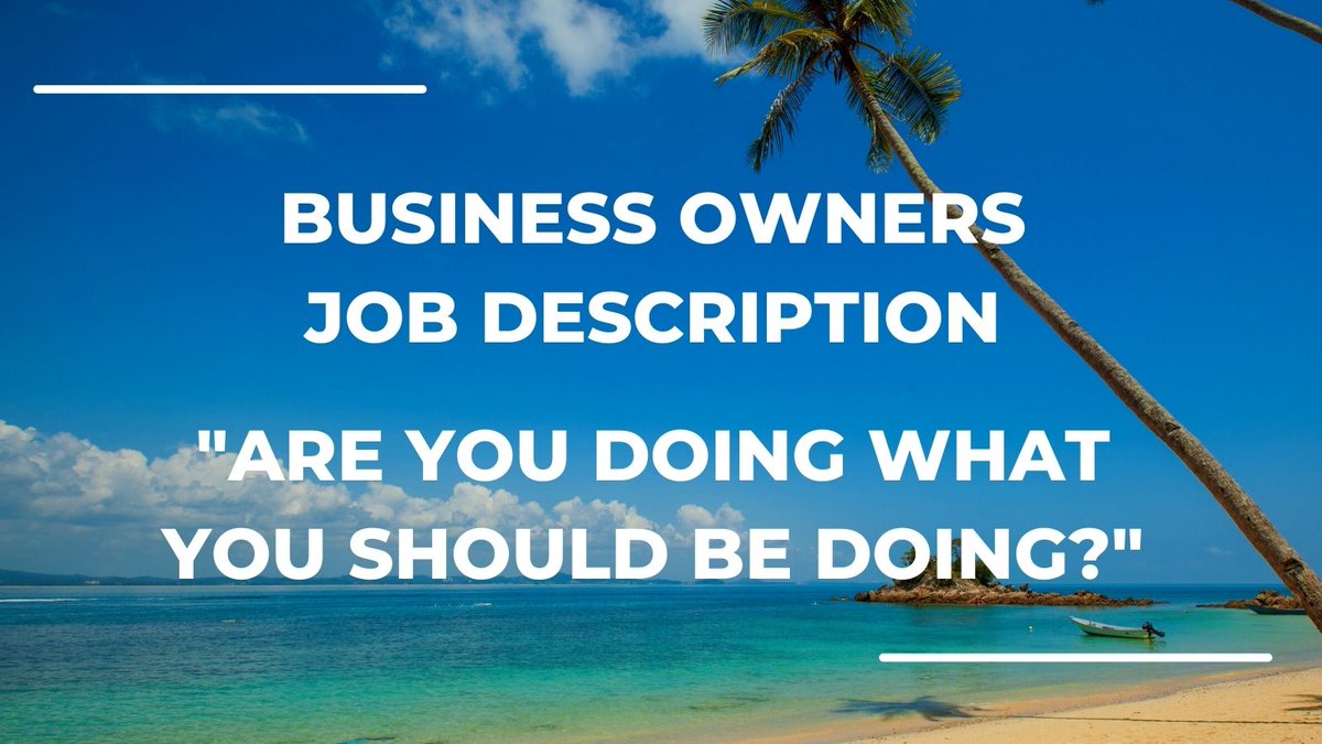 Phil_Fraser's tweet photo. #Business Owner?

You should have a job description!

To ensure;
1️⃣ You're doing what you should be doing
2️⃣ You aren’t doing what you shouldn’t be doing
3️⃣ You aren’t stepping on people’s toes &amp; doing what other people should be doing

Read more at https://t.co/Eu2RINxMcs https://t.co/OqPU20lqnf