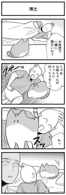 布団に入ろうとしない猫 「ならば…」と飼い主が寄り添うと? https://t.co/Hn0sJg3U6v @grapeejpより 