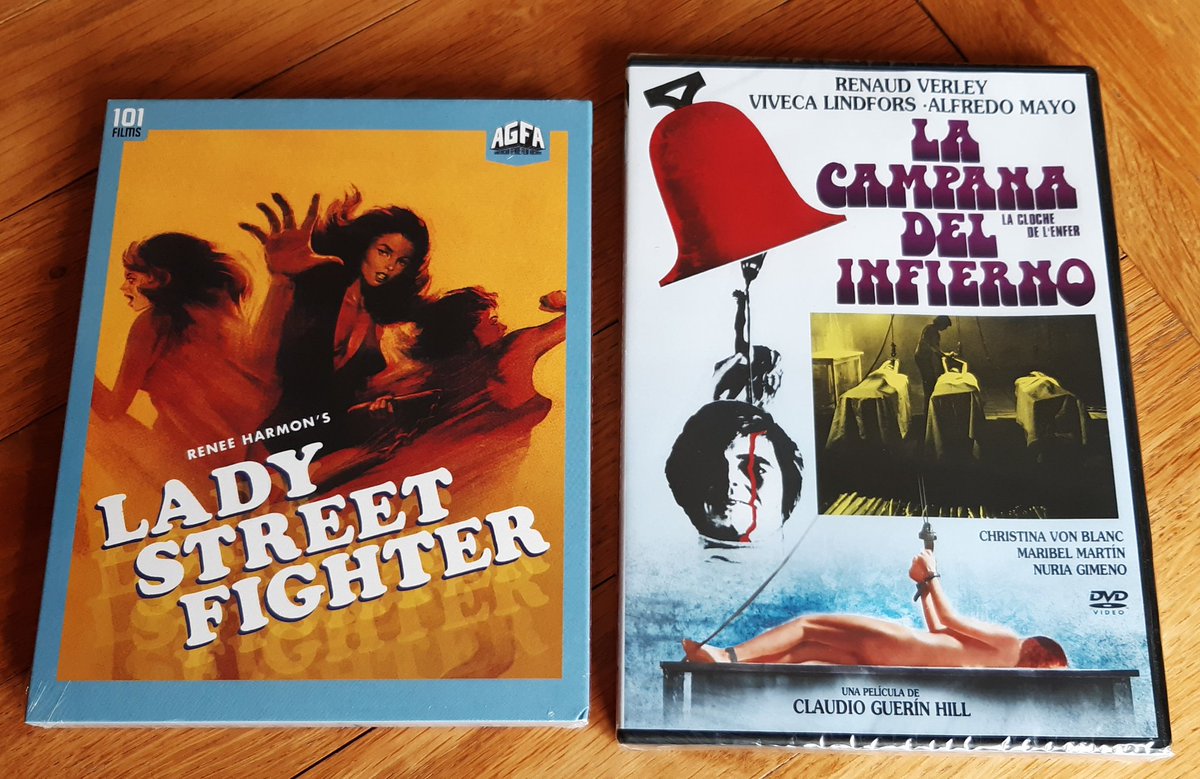 TheFilmFair's tweet photo. Today on blu-ray #LadyStreetFighter (1971 - Dir. #EricJenkins) and on DVD #TheBellOfHell aka #BellFromHell aka #LaCampanaDelInfierno (1973 - Dir. #ClaudioGuerinHill #JuanAntonioBardem) https://t.co/7PlVwlRw1Q