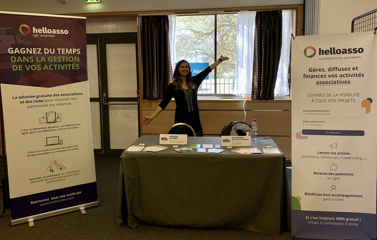 Amandine_DSP's tweet photo. #JournéesNationalesHandisport | Après les formations avec les ligues et comités de la @FFHandisport, nous rencontrons aujourd’hui et demain les clubs sur notre stand @helloasso au sein du Salon des matériels sportifs, des partenaires et services des #JNH. https://t.co/WTccYUUZFi
