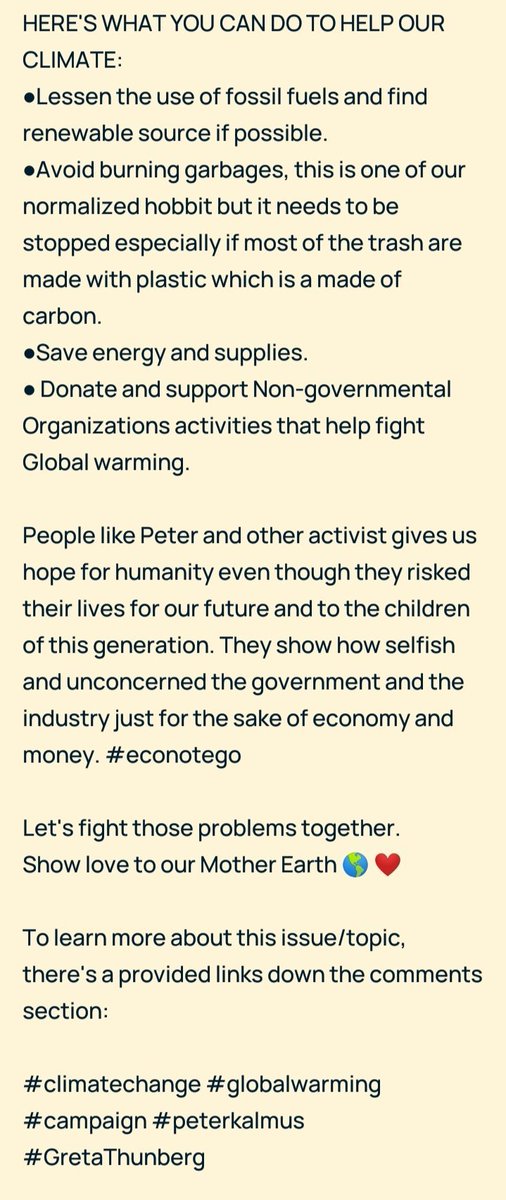 FKTitasOfficial's tweet photo. The world needs us. Let's help and protect our world. Use our platform to spread awareness about this matter. 

#LetTheEarthBreath
#ClimateChangeAwareness 
#ScienceProtest https://t.co/D9jIErbU0k