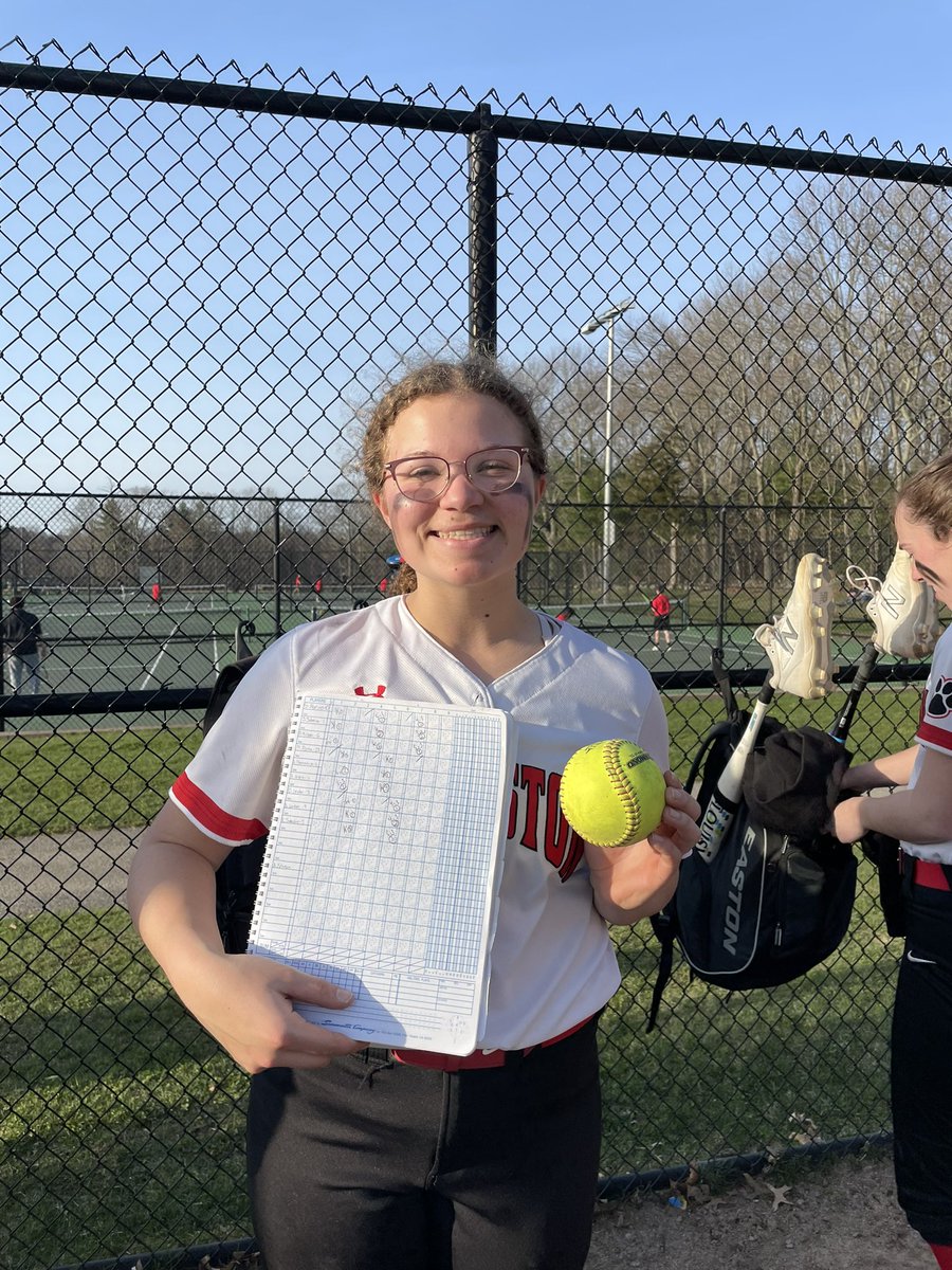 Yesterday I threw my first perfect game and no hitter with 10 Ks! It was a great team performance, and it’s been rewarding to see the hard work pay off- go panthers! <a href="/raiderssbma/">Raiders Softball MA</a> <a href="/planetfastpitch/">Planet Fastpitch</a> <a href="/HollistonAD/">Holliston Athletics</a>