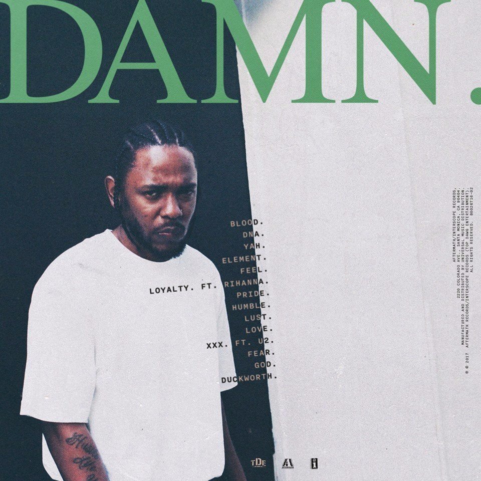 XXL's tweet photo. Five years ago today, Kendrick Lamar dropped his fourth studio album DAMN.

What’s your top three on here? https://t.co/4qRiK7pVAF