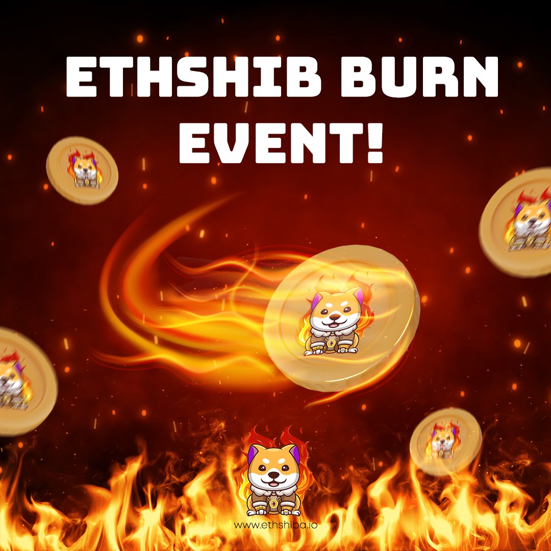 eth_shiba's tweet photo. 🔥 ETHSHIB BURN EVENT!! 🔥

Yes we burn $SHIB but who said we don't BURN #ETHSHIB 🤔🤔🔥🔥🔥 -> Hit the targets below to unlock the burn! 

✅ 200 Likes
✅ 150 Retweets
✅ 100 Comments

Lets go #ETHSHIBFAM!!!🚀🚀 https://t.co/SpWB7RZAyU
