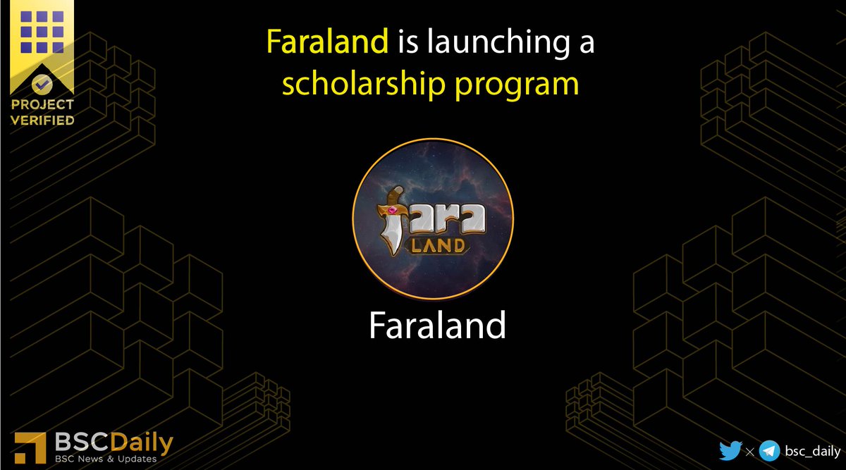 🚀<a href="/faraland_io/">Fara Land</a> is thrilled to announce their scholarship program,giving users a chance to Free-to-Earn🔥

💸This is a chance to possess an ideal squad with powerful equipment valued up to $5,000 and compete for a share of $15,000 🚀

Registration link👇
bit.ly/3NhLLng