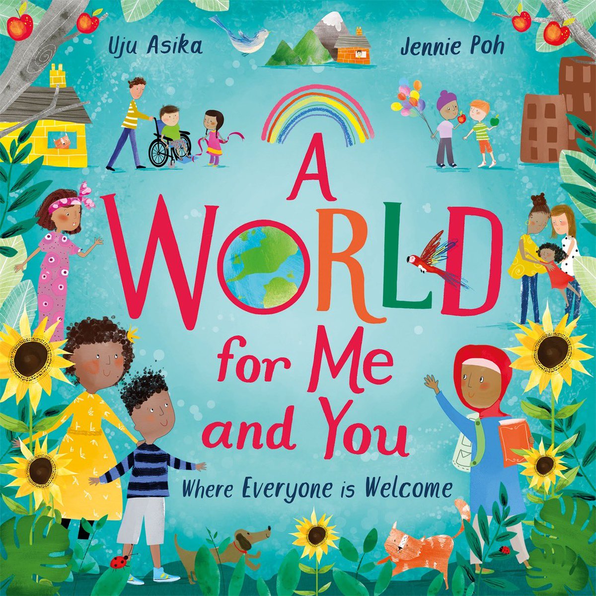 *Cover Reveal* Thrilled to share my first picture book illustrated by the incredible @JenniePoh, celebrating the wonders of diversity and a world where EVERYONE is welcome. Out May 12 and available for preorders here: geni.us/WorldForMeAndY… #coverreveal #picturebook