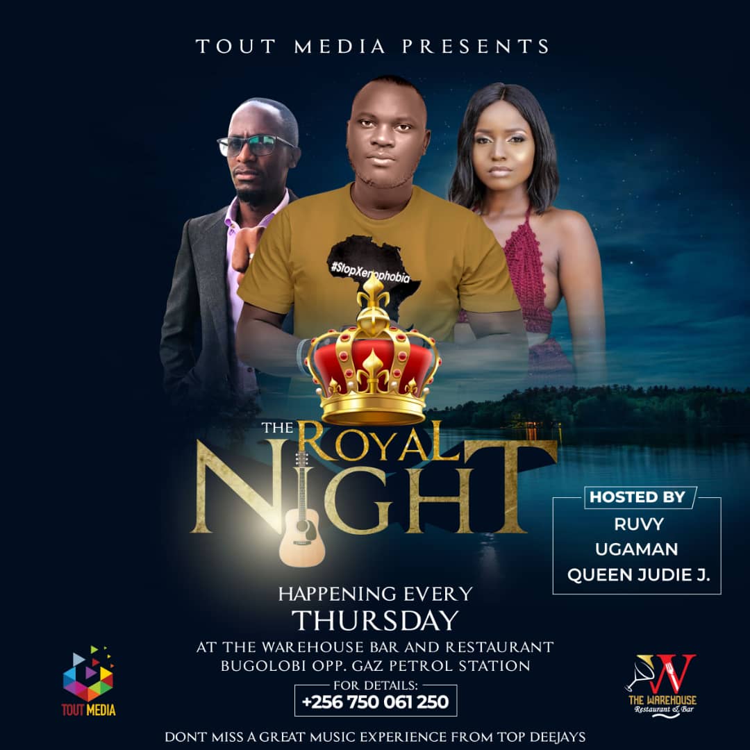 adoa_ernest's tweet photo. Making a beeline to @WarehouseUg to attend the second edition of the #RoyalNight. The first edition was incredible. I am carry forward the same expectations to the second edition. https://t.co/1cCRIdoKj6