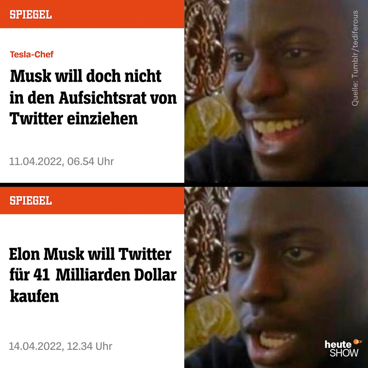 heuteshow's tweet photo. Huch. #Musk https://t.co/Di6y29gWgv