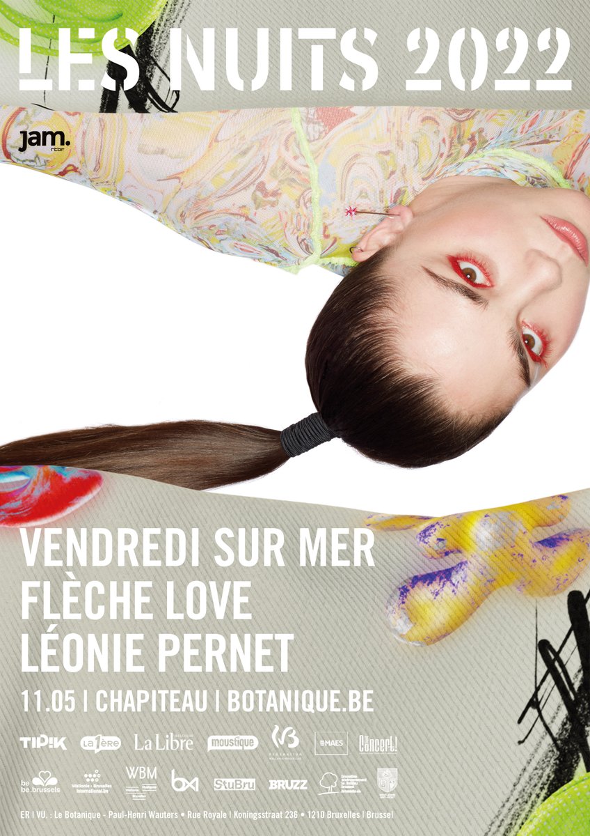 Vendredi sur Mer - Flèche Love - Léonie Pernet
11.05.2022 | Les Nuits Botanique | Chapiteau

Tickets en vente ➟ bit.ly/__Vendredi
