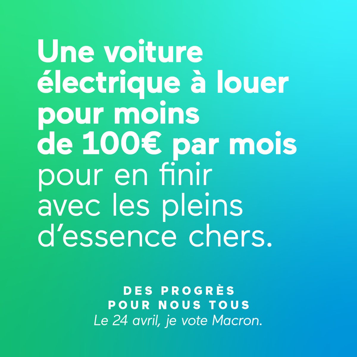 Une réponse concrète, par exemple pour une personne qui vit à 30 kilomètres de son travail et qui paie en moyenne 150 euros par mois pour faire le plein. #MacronTF1