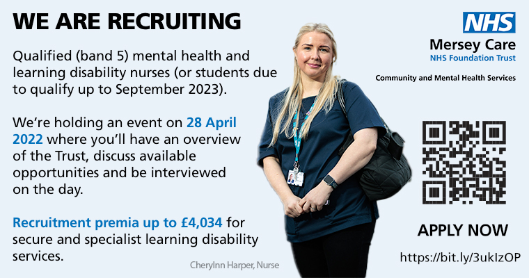 We’re holding a #recruitment event in #Liverpool on 28 April where you will be given an overview of the Trust and will be able to discuss the varied roles that we have as one of the largest #NHS trusts in the country.

Find out more ➡ bit.ly/MC-Recruitment…

#NHSJobs