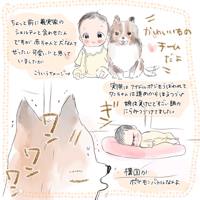 育児日記
赤ちゃんと犬 