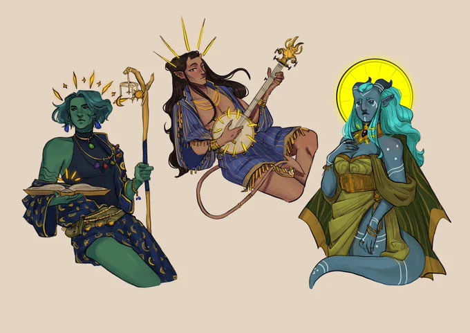 Sometimes you gotta draw your OCs as gods and that's okay 